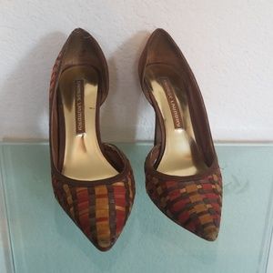 Braided net style shoes